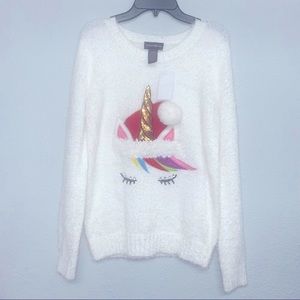 Girls Christmas sweater sz L (14) NWT